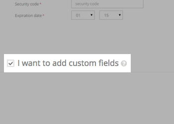 step 3 custom fields