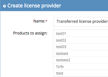 create license provider small