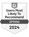 PayPro Global G2 Users Most Likely to Recommend printemps 2024