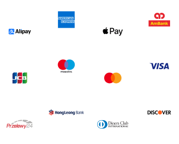 Accept payments in 140+ currencies and support 70+ payment methods