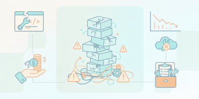 What is technical debt in the context of SaaS development